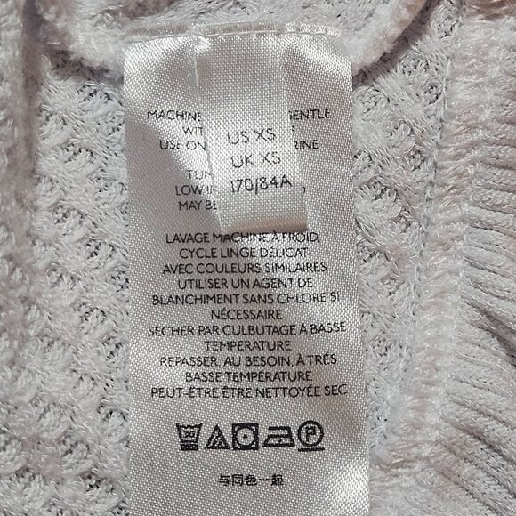 Free People XS Olivia Flare-Sleeve Waffle-Knit Tunic Top Boho - Picture 9 of 16